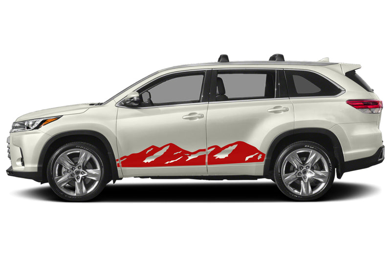 Mountain graphics decals for Toyota Highlander 2014-2019