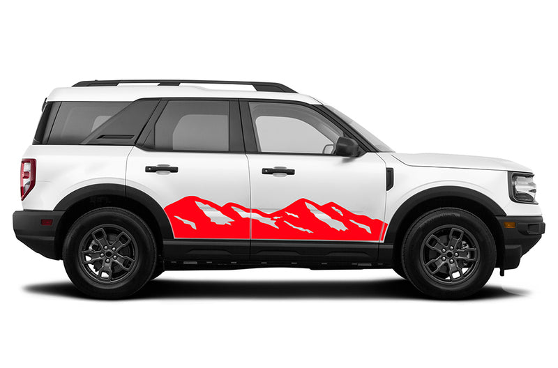 Mountains side decals graphics compatible with Ford Bronco Sport