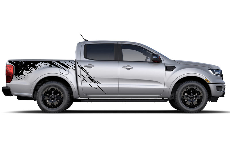 Mud splash side bed graphics decals for Ford Ranger