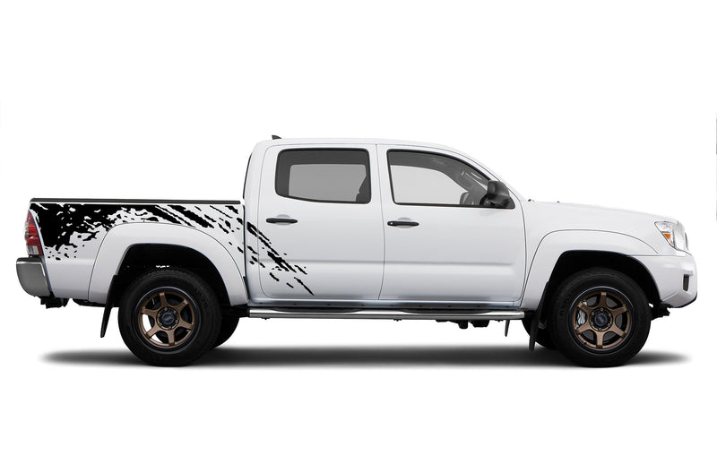 Mud splash side bed graphics decals for Toyota Tacoma 2005-2015