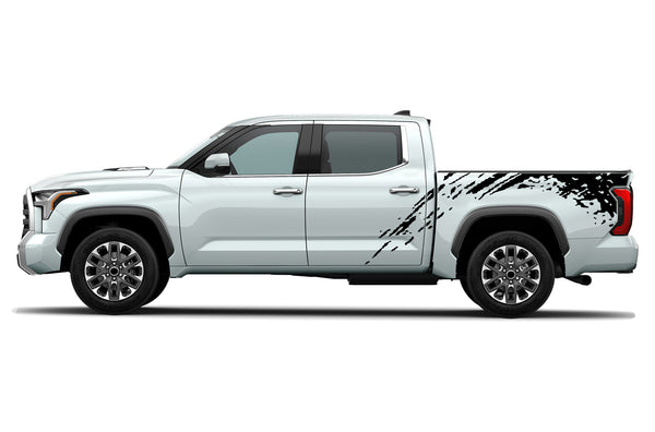 Mud splash side bed graphics decals for Toyota Tundra