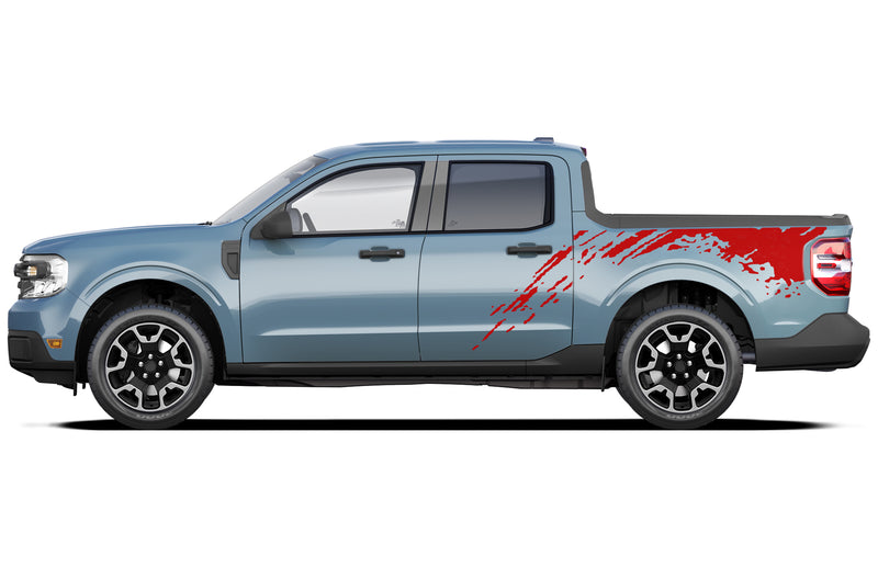 Mud splash side bed decals graphics decals for Ford Maverick