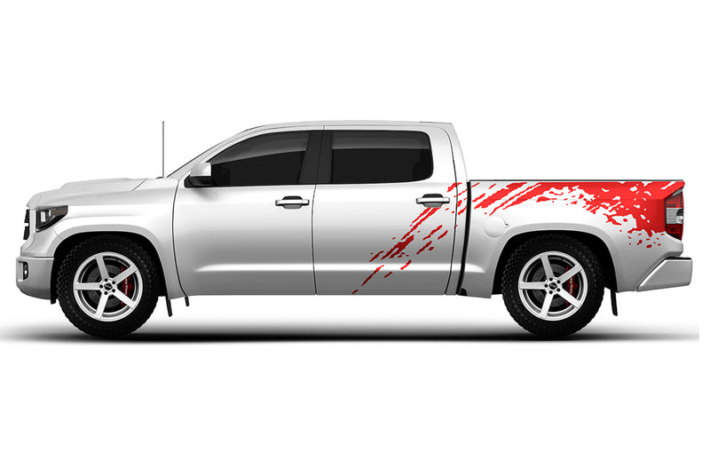 Mud splash side bed decals graphics compatible with Toyota Tundra 2007-2021