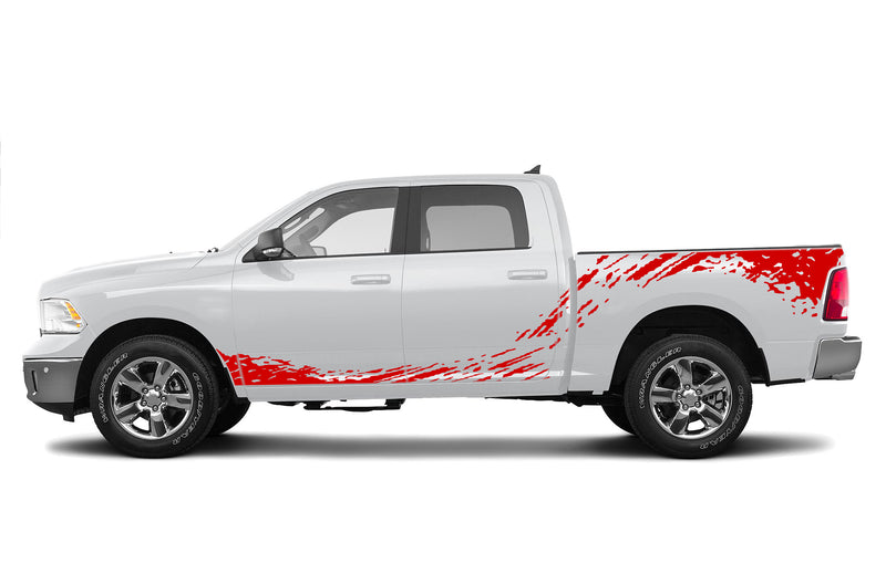 Mud splash side graphics decals for Dodge Ram 2009-2018