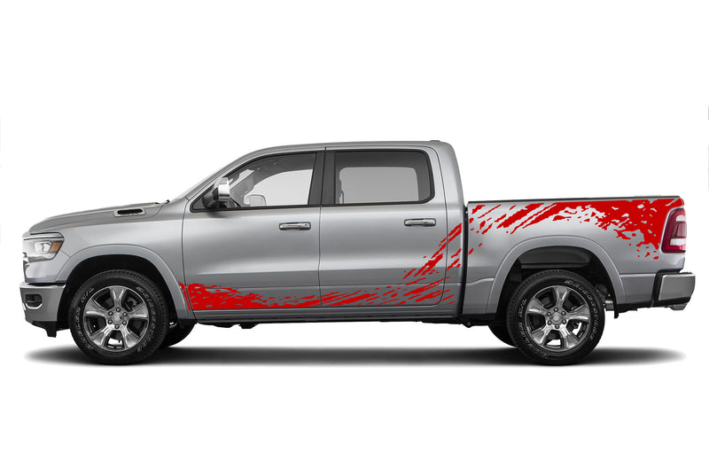 Mud splash side graphics decals for Dodge Ram