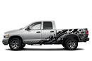 Nightmare shredded side graphics decals for Dodge Ram 2002-2008