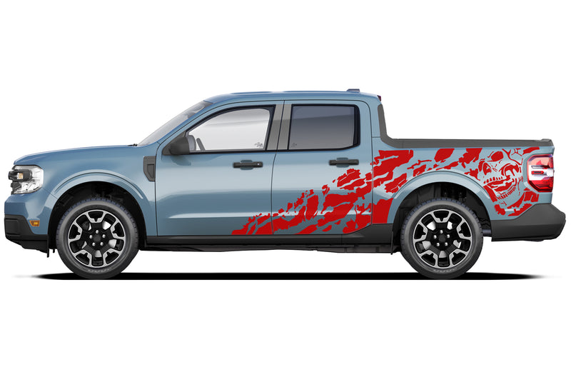 Nightmare shredded side decals graphics decals for Ford Maverick