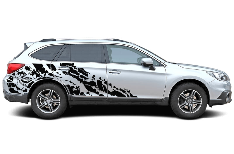 Nightmare side graphics decals for Subaru Outback 2015-2019