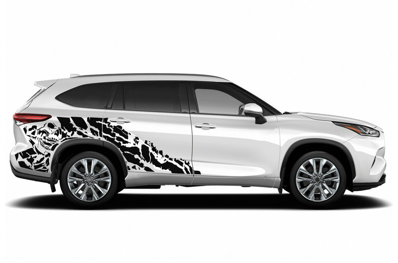 Nightmare side graphics decals for Toyota Highlander