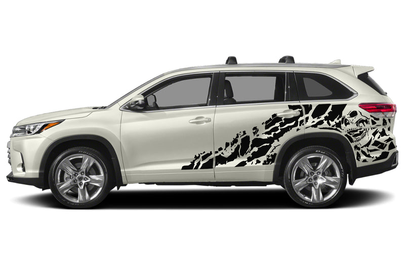 Nightmare side graphics decals for Toyota Highlander 2014-2019