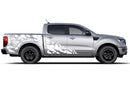 Nightmare shredded side graphics decals for Ford Ranger