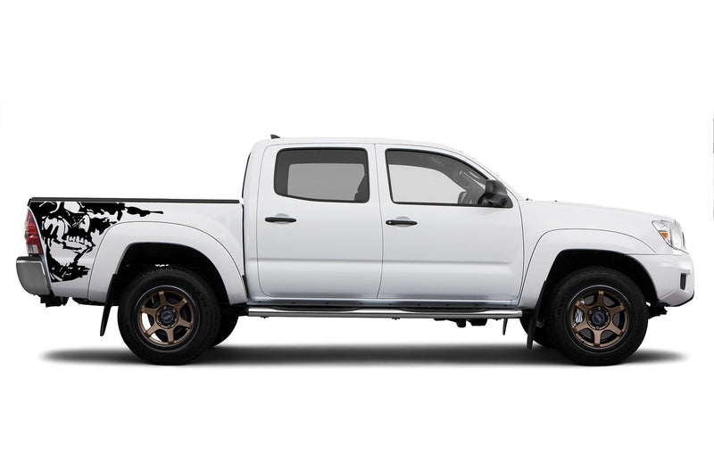 Nightmare side bed decals graphics compatible with Toyota Tacoma 2005-2015