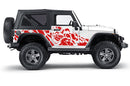 Nightmare side decal graphics compatible with Jeep Wrangler JK 2 doors