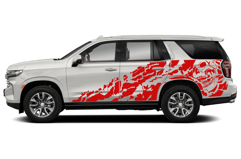 Nightmare side graphics decals compatible with Chevrolet Tahoe