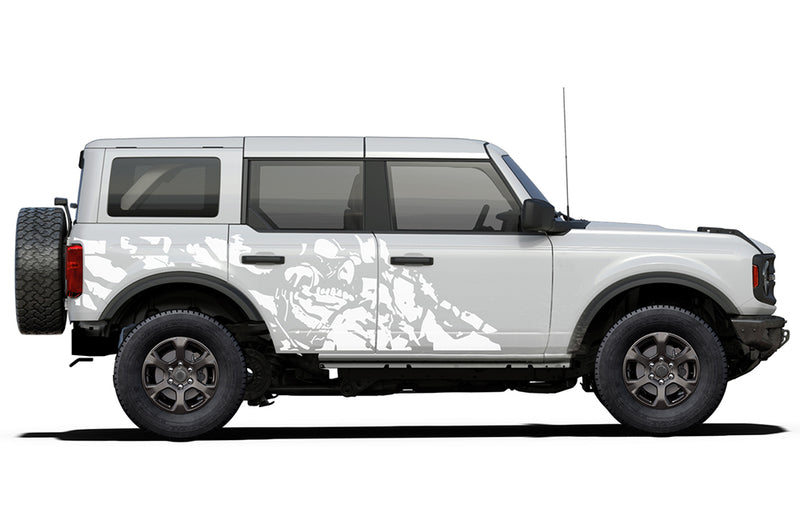 Nightmare side graphics decals compatible with Ford Bronco