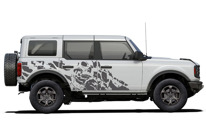 Nightmare side graphics decals compatible with Ford Bronco