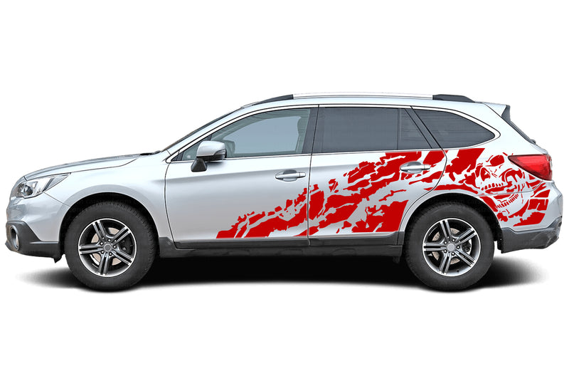 Nightmare side graphics decals for Subaru Outback 2015-2019