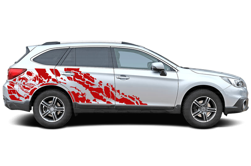 Nightmare side graphics decals for Subaru Outback 2015-2019