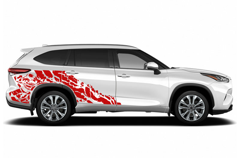 Nightmare side graphics decals for Toyota Highlander