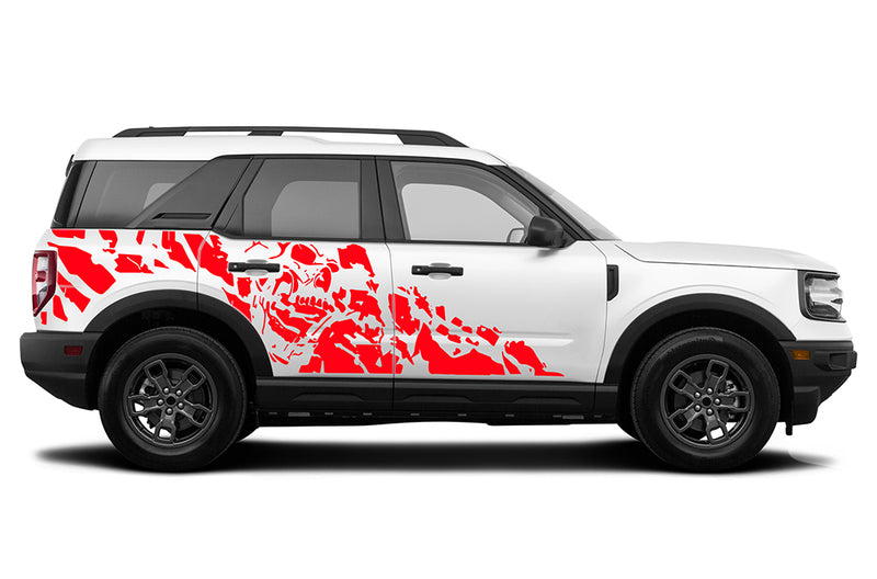 Nightmare side decals graphics compatible with Ford Bronco Sport