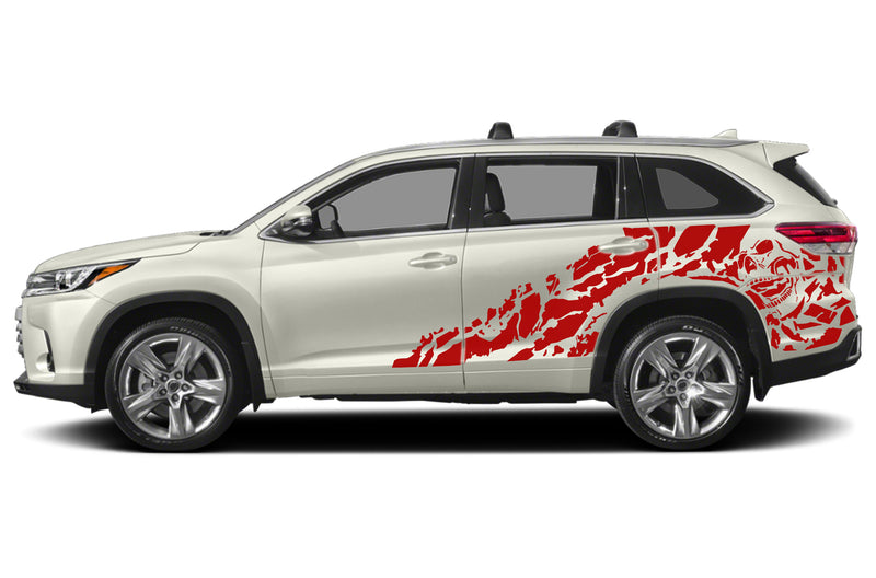 Nightmare side graphics decals for Toyota Highlander 2014-2019