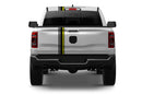 Offset stripe line graphics decals for Dodge Ram