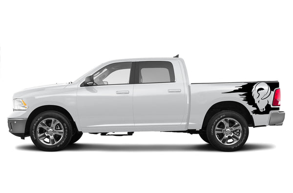 Bed side ram graphics decals for Dodge Ram 2009-2018