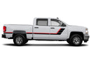 Retro hash decals compatible with Chevrolet Silverado 2014-2018