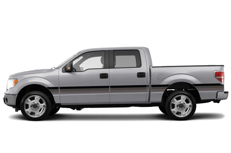 Retro themes side center graphics decals for Ford F150 2009-2014