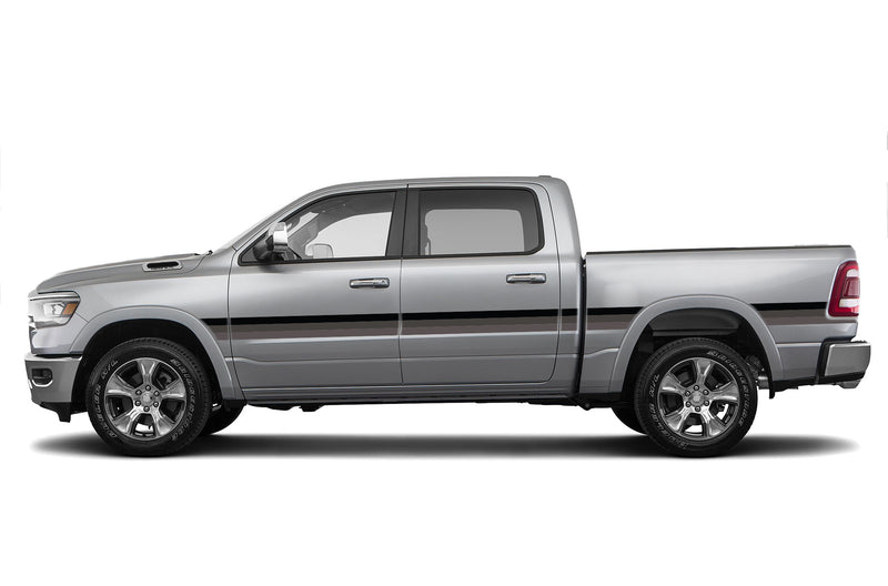 Retro themes side center graphics decals for Dodge Ram