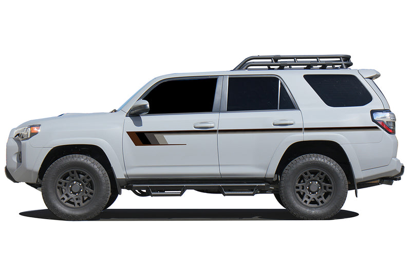 Retro side stripes graphics decals compatible with Toyota 4Runner