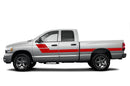 Retro double hash stripes graphics decals for Dodge Ram 2002-2008