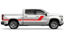 Retro hash stripes decals graphics compatible with Chevrolet Silverado