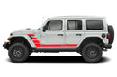 Retro style double hash stripes graphics decals compatible with Wrangler JL