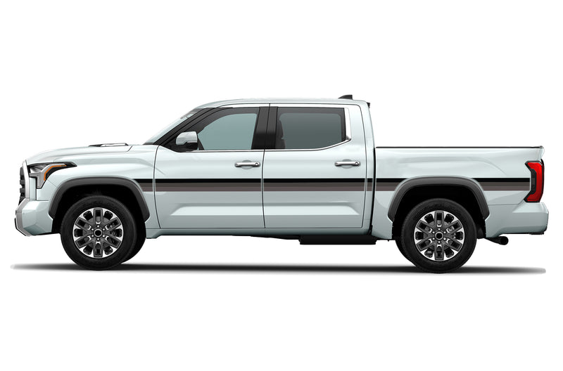 Retro themes side center graphics decals for Toyota Tundra