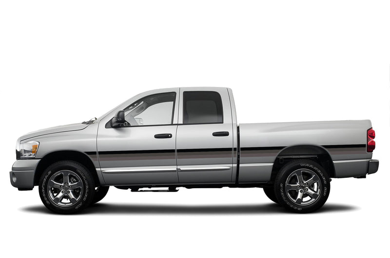 Retro themes side center graphics decals for Dodge Ram 2002-2008