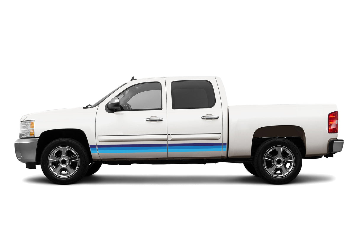 Retro themes center graphics decals for Chevrolet Silverado