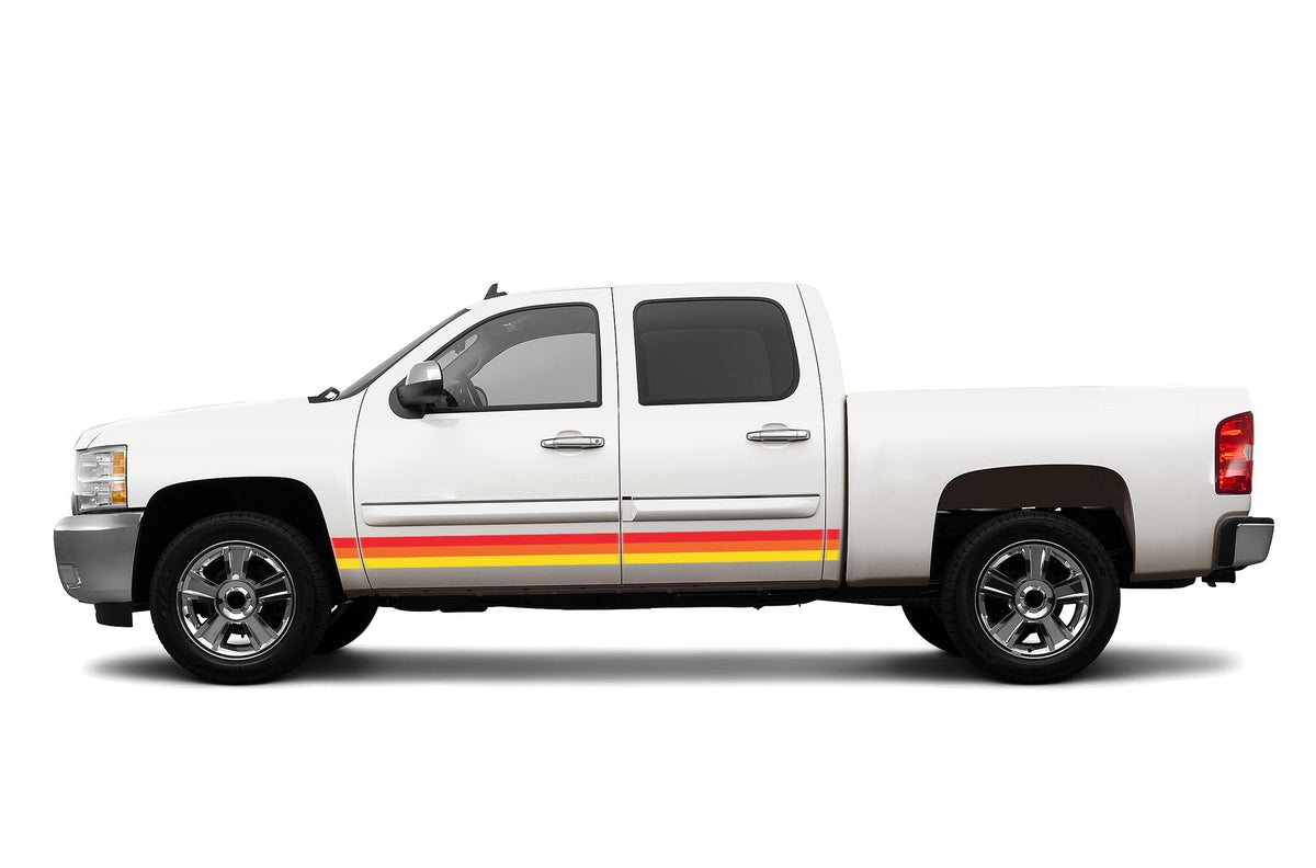 ①☆ Customize Chevy Tracking　　　　　【特典会員限定】 Retro themes center graphics decals for Chevrolet Silverado