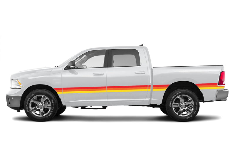 Retro themes hood graphics decals for Dodge Ram 2009-2018