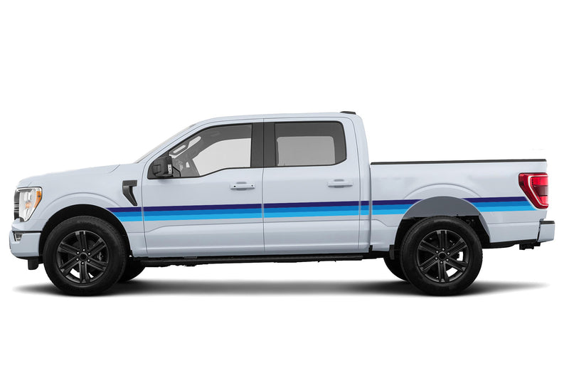 Retro themes side center graphics decals for Ford F150