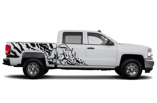 Rhino splash graphics decals for Chevrolet Silverado 2014-2018