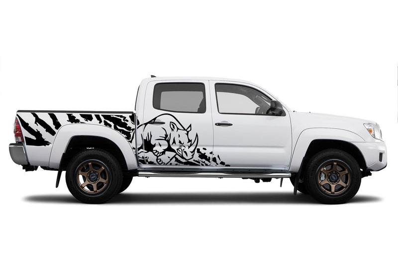 Rhino splash side graphics decals for Toyota Tacoma 2005-2015