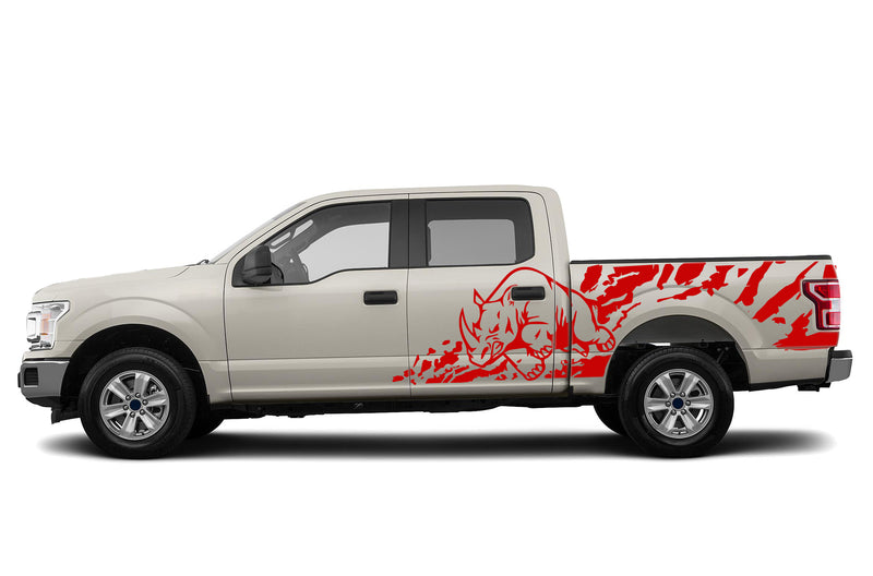 Rhino splash side graphics decals for Ford F150 2015-2020