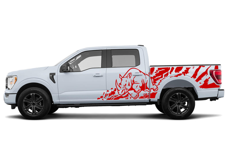 Rhino splash side graphics decals for Ford F150