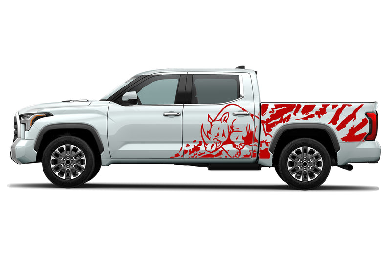 Rhino splash side bed graphics decals for Toyota Tundra