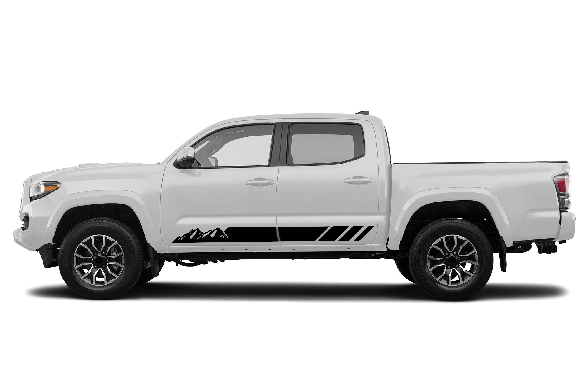 Rocker mountains stripes graphics decals for Toyota Tacoma 2016-2023