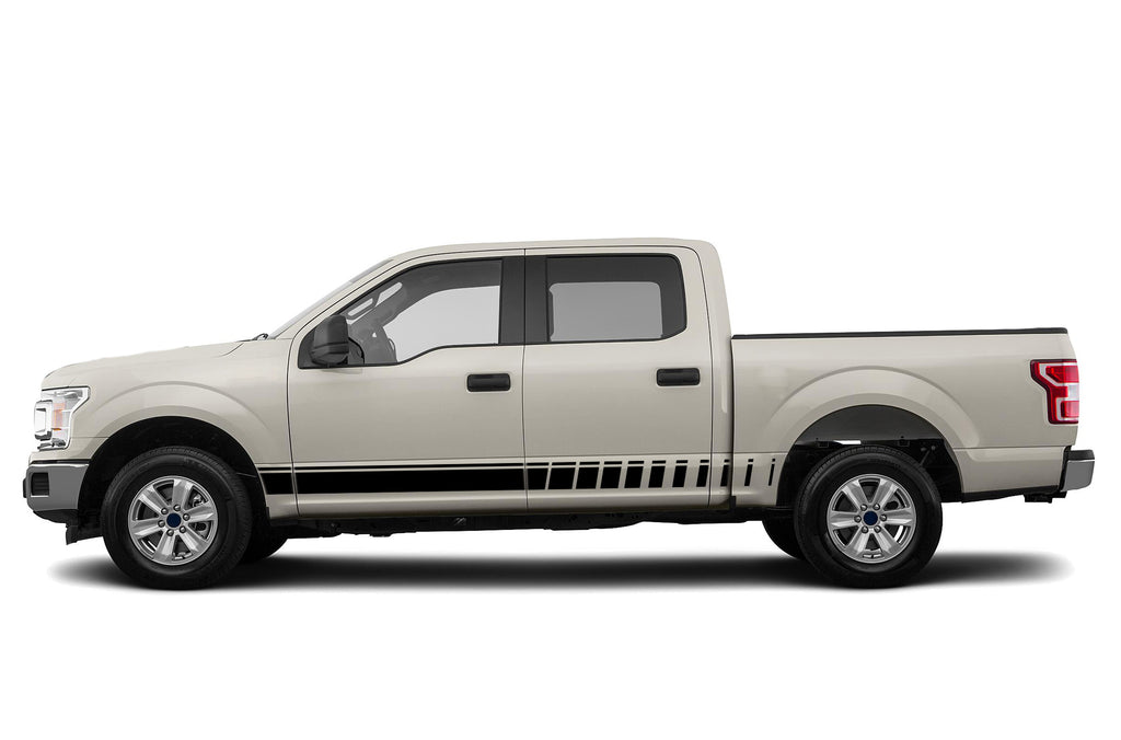 Ford Graphics Rocker Panel Decals Rocker panel side stripes graphics decals for Ford F150 2015-2020