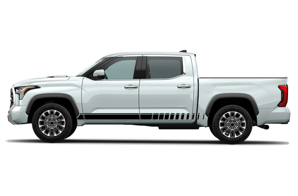 Rocker panel stripes side graphics decals for Toyota Tundra