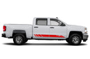 Rocker mountains stripes decals for Chevrolet Silverado 2014-2018