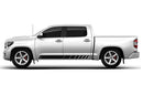 Rocker panel side elevate stripes graphics decals for Toyota Tundra
